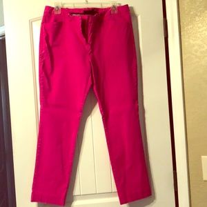 Pink ankle pants!